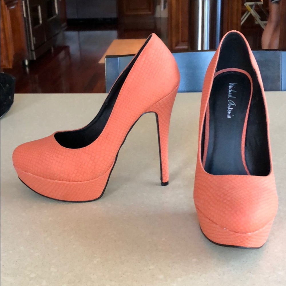 Salmon colored High heels